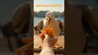 They always know! #seagull #summer #fynnymoment #birdsofyoutube #tipsybits