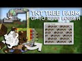 Minecraft TNT Tree Farm - Fully Automatic - Oak, Birch, Spruce, Jungle logs - Tutorial 1.15