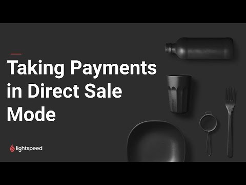 Taking Payments in Direct Sale Mode