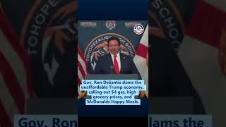 DeSantis TURNS on Trump — Calls Out Gas &amp; Grocery Prices 😳 #Trump #Desantis #Economy