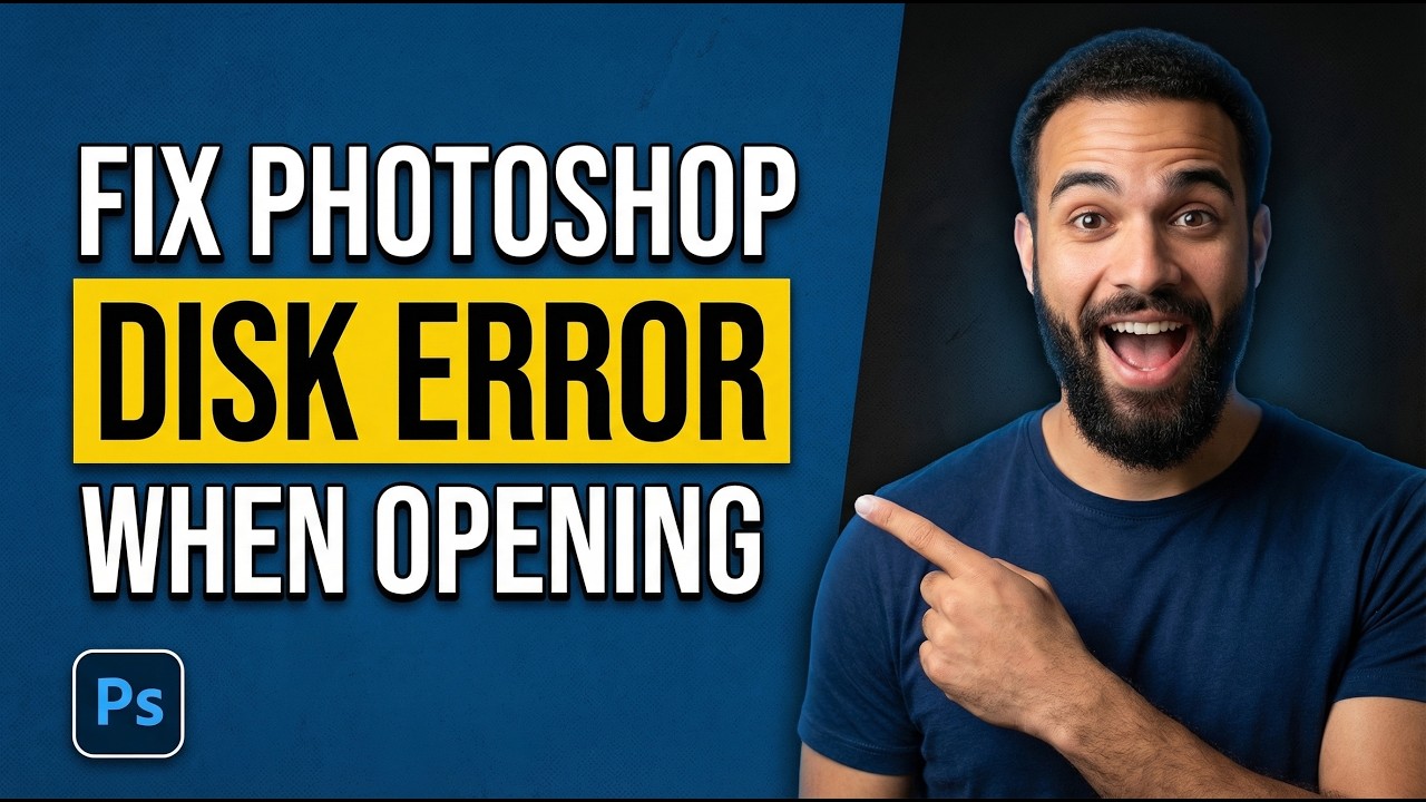 How To Fix Photoshop Disk Error When Opening (2026 Easy Guide) - YouTube