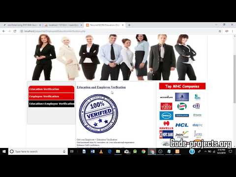 Job Portal Site Using PHP With Source Code| Source Code & Projects