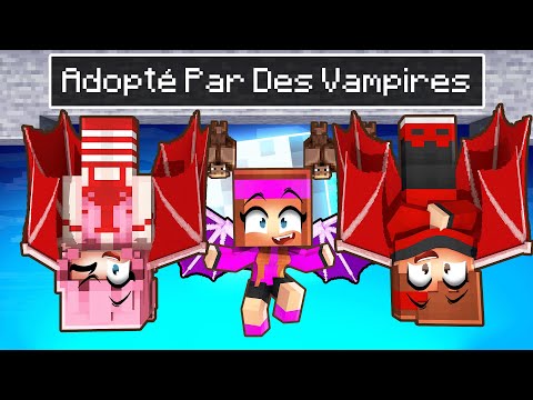 Adopté par une Famille de VAMPIRES sur Minecraft !