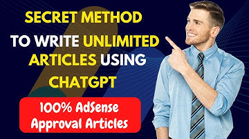 Secret Method to write SEO Optimized AdSense Friendly Articles Using ChatGPT - Techy Najm