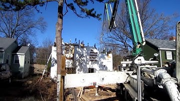 Pouring the 2nd floor ICF walls