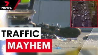 Motorcyclist killed in tragic peak hour crash on Monash Freeway | 7 News Australia