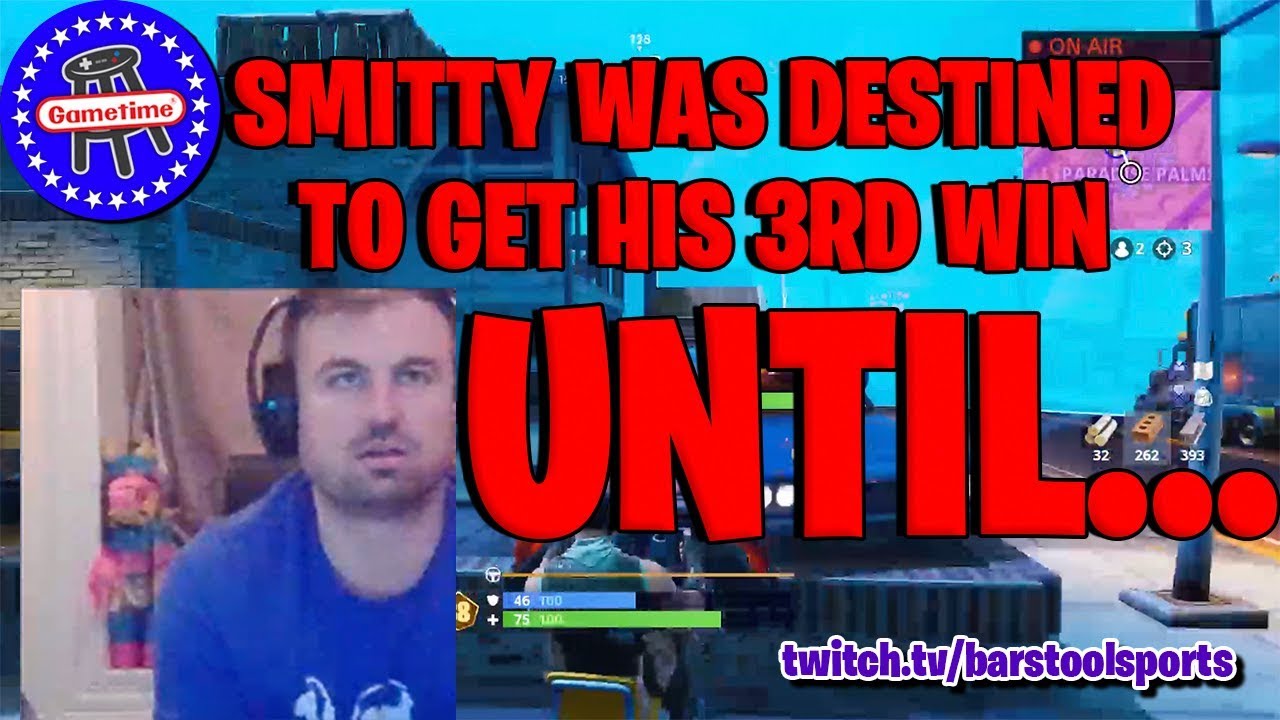 world s worst fortnite player was destined to win his 3rd ever solo game until full game - smittybarstool fortnite win