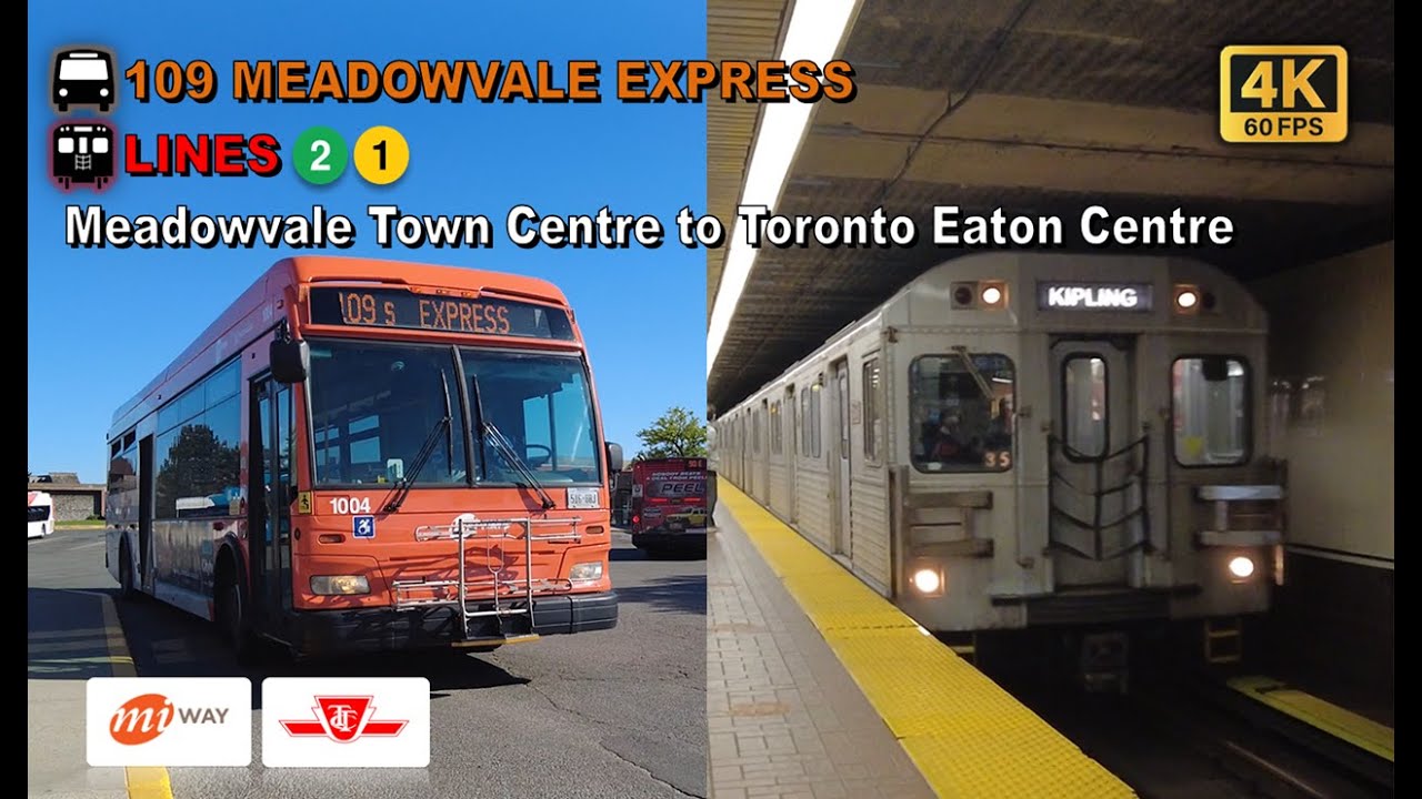 ttc-miway-pov-walk-meadowvale-town-centre-to-toronto-eaton-centre