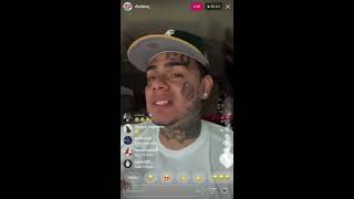 6ix9ine Released From Jail Early and Goes live with trippie redd (Gets heated)