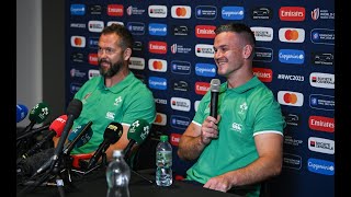 Ireland 82-8 Romania: Andy Farrell and Johnny Sexton press conference