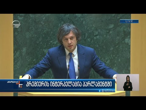 პრემიერის ინტერპელაცია პარლალემტში - ირაკლი კობახიძის სიტყვით გამოსვლა