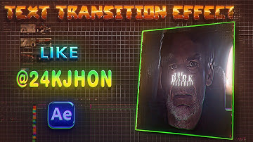 How To Make TEXT ANIMATION like 24KJHON using after effects