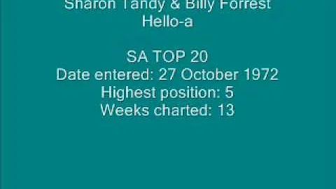Sharon Tandy & Billy Forrest - Hello-a.wmv