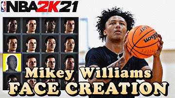 NBA 2K21 NEXT GEN BEST MIKEY WILLIAMS FACE CREATION!!! Make Your Player Look Like Mikey Williams!