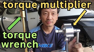 Change car wheels easy with torque-multiplier nut-cracker &  WARREN BROWN torque-wrench