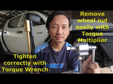 Change car wheels easy with Torque Multiplier nut cracker &  Warren Brown torque wrench