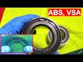Rodamiento o Balero Dañado, Codificador Magnético de ABS dañado. Wheel Bearing Encoder Damaged.