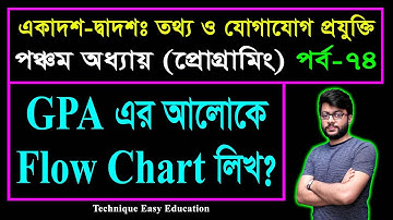 GPA এর আলোকে Flow Chart লিখ? || ICT Chapter 5 || Part-74 || তথ্য ও যোগাযোগ প্রযুক্তি