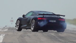 1500HP Audi R8 V10 BiTurbo Performance - Top Speed Acceleration Goes Wrong!