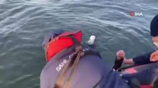 Sahil Güvenlik Denize Düşen Yaşlı Kadını Böyle Kurtardı
