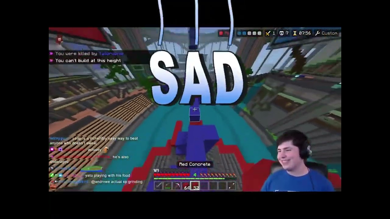 PotatoPie25 gets tossed by a Hacker in the Hive Bridge