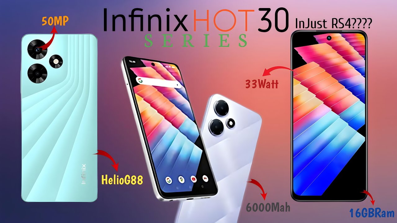 6000Mah,G88,16GBRAM,33Watt Infinix HOT 30 Series - Review !!! - YouTube