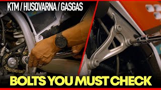 Bolts you NEED to Check on a KTM/Husqvarna/GasGas!