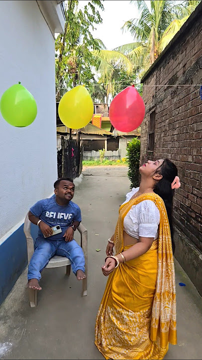 Four colours ballon next level prank..🤔😱🤣😜😎#shorts  #shortvideo #comedy #funny #prank #bangladesh