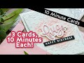 3 Cards, 10 Minutes Each! All Using Simon Says Stamp's July Card Kit!