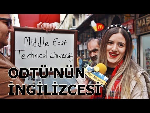 ODTÜ'NÜN İNGİLİZCESİ NASIL TELAFFUZ EDİLİR ? SARI MİKROFON