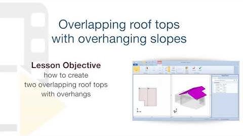 Edificius Tutorial - Overlapping roof tops with overhanging slopes - ACCA software