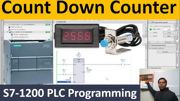 Count Down Counter  Siemens TIA Portal S7-1200 PLC Programming | working of Count Down counter|Hindi