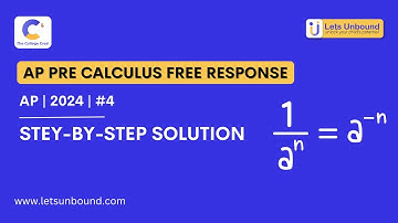 2024 AP Precalculus Free-Response Question 4 | Step-by-Step Solution