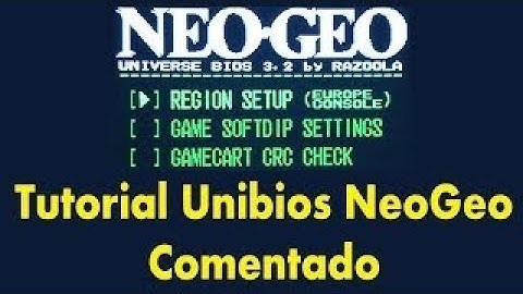 Tutorial de Funcionamiento UNIBIOS 3.2 (Neo Geo AES) (Explicación en castellano)