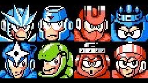 Mega Man 3 (NES) All 8 Robot Masters Buster Only
