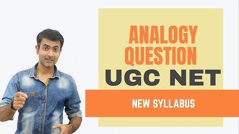 Ugc Net Anology - naye syllabus me verbal reasoning me a gya hai Anology [VR]