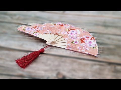 简易布扇子【diy fans easy project】❤❤