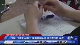 Push for changes in 3rd grade retention law
