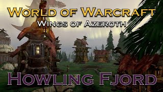 Wings of Azeroth | Howling Fjord Northrend | Relaxing Burning Crusade WotLK Classic Aerial Flight