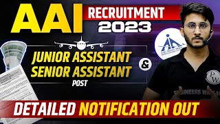 AAI Recruitment 2023 | AAI New Vacancy 2023 | AAI Junior & Senior Assistant Vacancy 2023