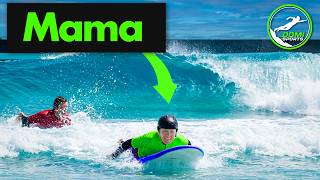 Mama lernt Surfen in der o2 Surftown MUC
