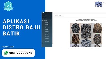 Source Code Aplikasi Distro Baju Batik Berbasis Web