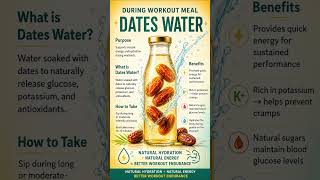Dates Water for Workouts: Natural Energy &amp; Hydration Drink Guide #healthylifestyle