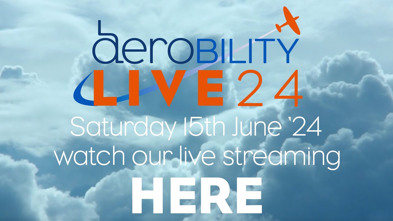 Don't miss Aerobility Live - streaming here on Saturday 15th June.
