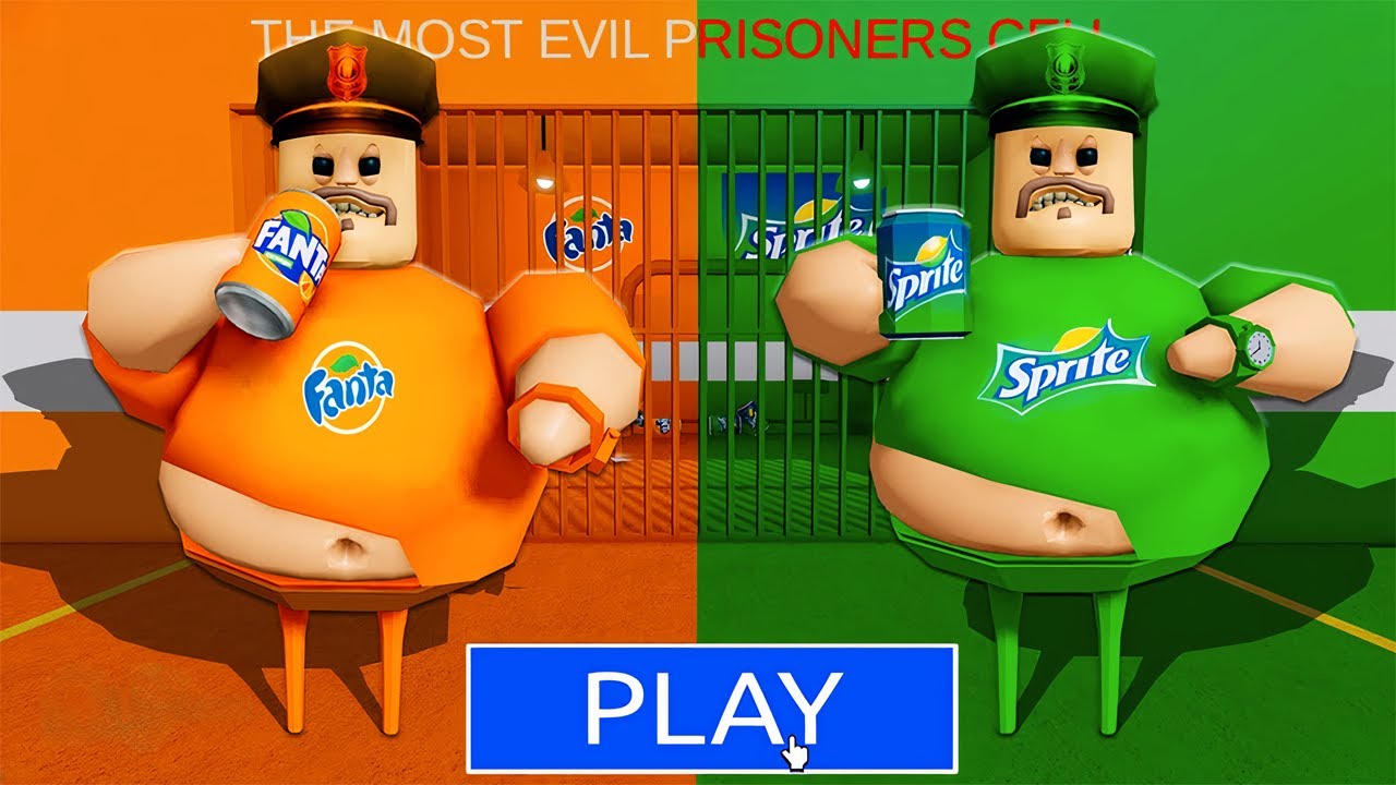 Fanta Barry vs Sprite Barry in Barry's Prison Run! (Epic Gameplay)