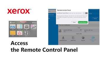 Xerox Remote Control Panel