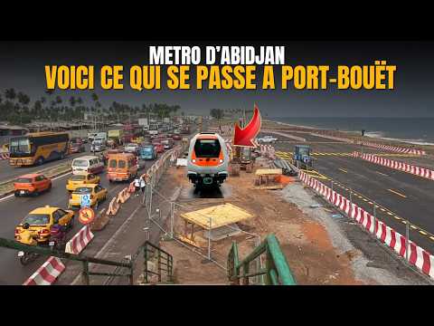 Ref:LCn6bldI_F4 Métro d’Abidjan : Ce que personne ne vous montre à Port-Bouët (Travaux réels !)