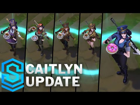 Caitlyn Update Comparison - All Affected Skins | League Of Legends