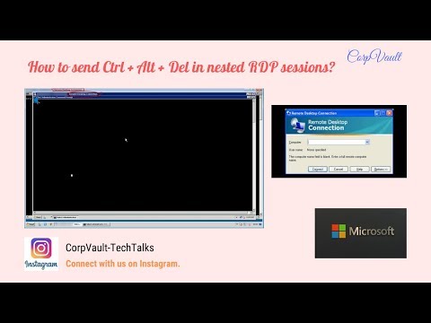 How to send Ctrl + Alt + Del in Nested RDP sessions?