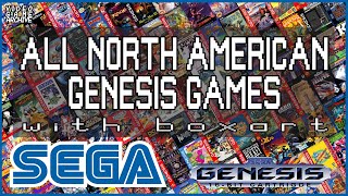 North American SEGA Genesis Game Collection Complete | V G A - Video Game Archive